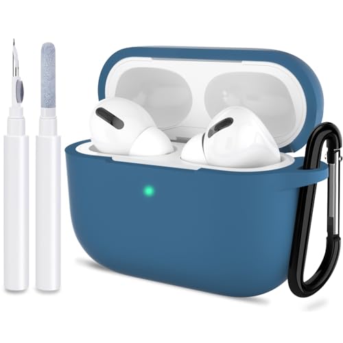 ATUAT Schutzhülle für AirPods Pro 1. / 2. Generation, schützende Silikon-Schutzhülle mit Schlüsselanhänger für Damen und Herren, für Apple AirPods Pro 2019/2022, Ladehülle, Front-LED, sichtbar, ATUAT Schutzhülle für AirPods Pro 1. / 2. Generation, schützende Silikon-Schutzhülle mit Schlüsselanhänger für Damen und Herren, für Apple AirPods Pro 2019/2022, Ladehülle, Front-LED, sichtbar, von ATUAT