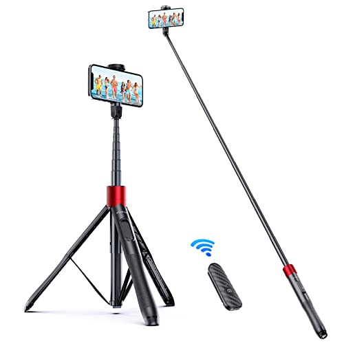 ATUMTEK Selfie-Stick 150CM 3 in 1 Selfie Stick Bluetooth Teleskop Selfie Stick Stativ mit Abnehmbarer Fernbedienung Telefon Stativ für iPhone 13 Pro Max, Samsung und andere Smartphones Rot ATUMTEK Selfie-Stick 150CM 3 in 1 Selfie Stick Bluetooth Teleskop Selfie Stick Stativ mit Abnehmbarer Fernbedienung Telefon Stativ für iPhone 13 Pro Max, Samsung und andere Smartphones Rot von ATUMTEK