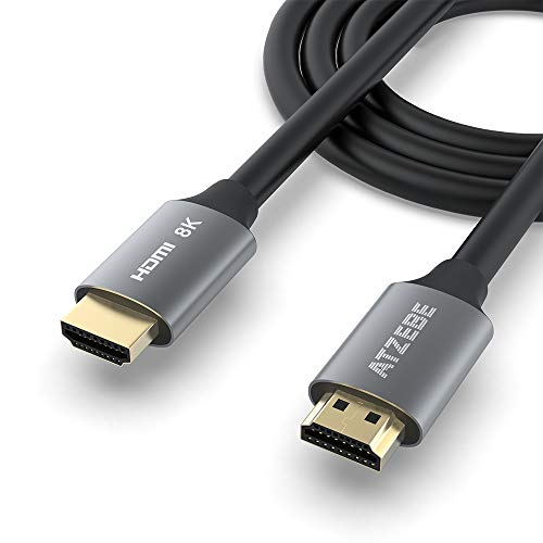 ATZEBE 8K HDMI Kabel 5M, HDMI Kabel 2.1 für 8K @ 60Hz 4K @ 120Hz, Ultra Highspeed 48Gbit/s, 4:4:4, 3D, Dynamic HDR, Dolby Vision, DSC, eARC, HDCP2.2 Kompatibel mit PS4, Xbox, PC, HDTV von ATZEBE