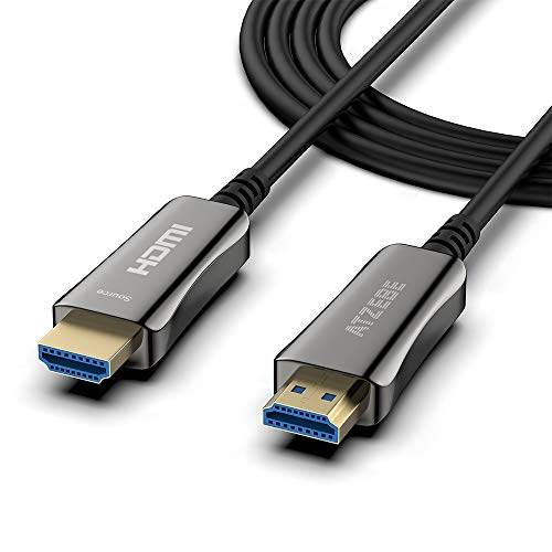 ATZEBE HDMI 2.0 Glasfaser Kabel -10m, HDMI 4K Kabel unterstützt 4K@60Hz HDR, YUV4:4:4, 3D, ARC, HDCP 2.2 von ATZEBE