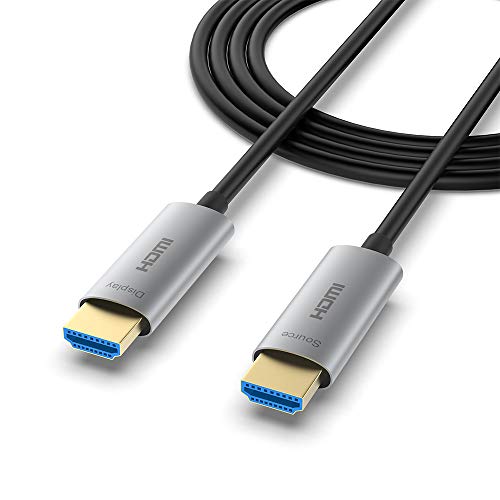 ATZEBE HDMI Glasfaser Kabel -10m, 4k HDMI Kabel unterstützt 4K@60Hz HDR, YUV4:4:4, 3D, ARC, CEC, HDCP 2.2 von ATZEBE