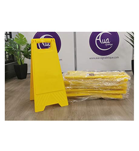 Aua Signaletique - 1 Carton de 10 Chevalets Signalisation Vierge sans Marquage - Poids 1 kg en Plastique Jaune Aua Signaletique - 1 Carton de 10 Chevalets Signalisation Vierge sans Marquage - Poids 1 kg en Plastique Jaune von AUA SIGNALETIQUE