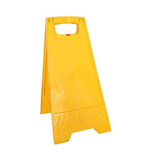 Aua Signaletique - Chevalet Signalisation Vierge sans Marquage - Poids 1 kg en Plastique Jaune von AUA SIGNALETIQUE