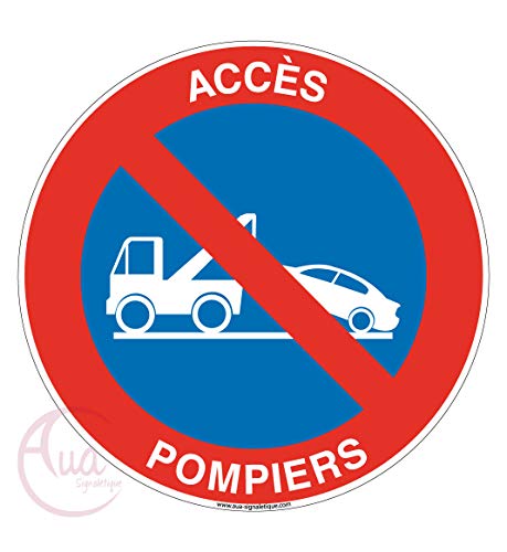 Aua Signaletique - Panneau Accès Pompiers - Ø 130 Mm, Vinyl Adhésif Aua Signaletique - Panneau Accès Pompiers - Ø 130 Mm, Vinyl Adhésif von AUA SIGNALETIQUE