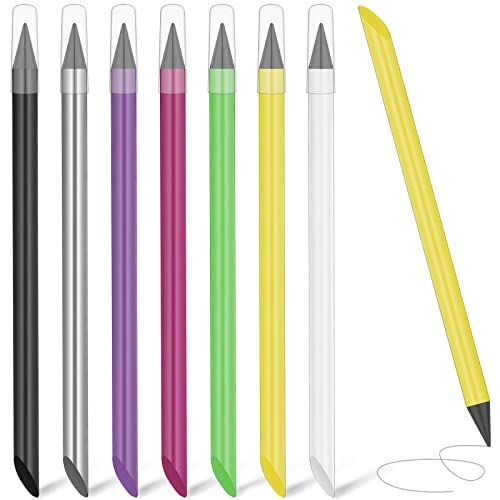 AUAUY 7 STÜCK Tintenloser Bleistift, Infinity Pencil, Wiederverwendbarer Everlasting Pencil, Niedlicher Löschbarer Tragbarer Bleistift zum Schreiben, Zeichnen, Studenten Home Office School Supplies von AUAUY