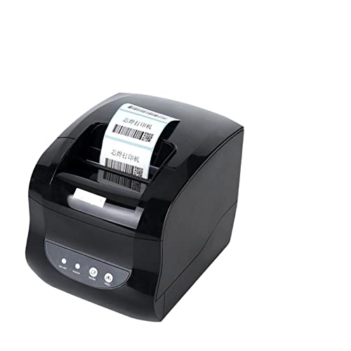 AUBEST Etikettendrucker, 370b Thermischer Barcode-Drucker mit Auto-Peeling USB Bluetooth verfügbar Empfang 20-80mm Weißer Aufkleber Preisschild(365 Bluetooth USB) von AUBEST