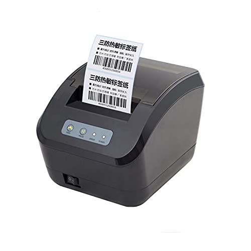 AUBEST Etikettendrucker, 80mm Label Barcode Drucker Thermischer POS-Empfang Drucker LAN USB Bluetooth-WiFi-Träger-Klebstoff-Aufkleber-Papier(USB LAN Serial BT) von AUBEST