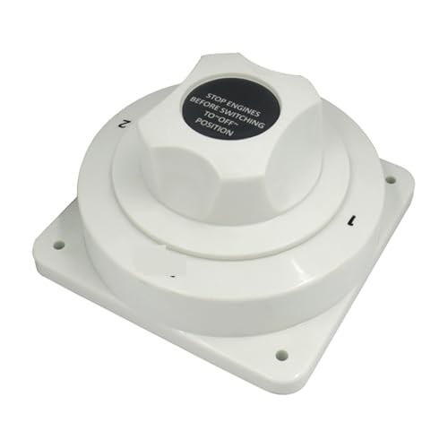 Marineschalter, 300A Marine Boot Batterie Schalter 6-32V 4 Position Batterie Trennen Schalter Weiß Verteilung for Camper Boot RV motor Turck Marineschalter, 300A Marine Boot Batterie Schalter 6-32V 4 Position Batterie Trennen Schalter Weiß Verteilung for Camper Boot RV motor Turck von AUBEST