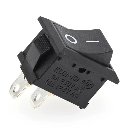 Marineschalter, 5/20/100Pcs 2Pins KCD1 Elektrische Power Boot Form SPST ON-OFF KCD11 Wippschalter Kippschalter(KCD11 10X15mm,5pcs) von AUBEST