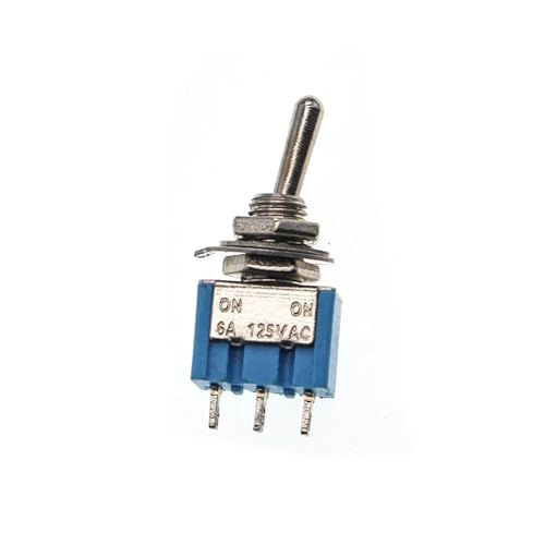 Marineschalter, 5 Stücke/10 stücke OFF-ON MTS-103 3Pin 3 Position Mini Rast Kippschalter SPDT AC Kupfer Füße MTS102 MTS103(MTS-102,5 piece) von AUBEST