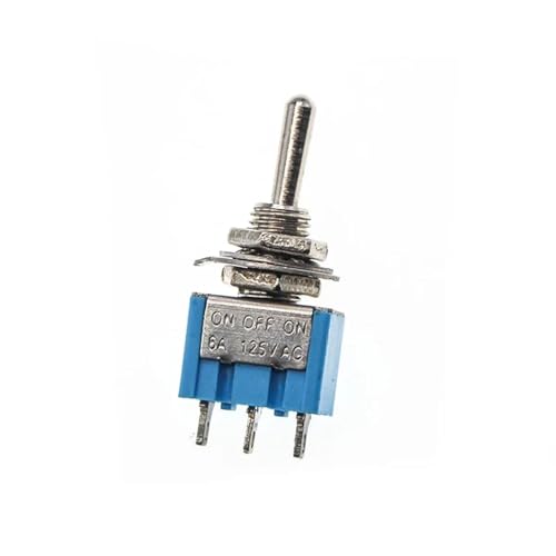 Marineschalter, 5 Stücke/10 stücke OFF-ON MTS-103 3Pin 3 Position Mini Rast Kippschalter SPDT AC Kupfer Füße MTS102 MTS103(MTS-103,5 piece) von AUBEST