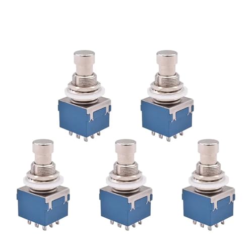 Marineschalter, 5 teile/los 9 Pin Elektrische Gitarre Effekt Pedal Push Button 3PDT Fußschalter Rast Solder Terminal Stomp Fuß Schalter True Bypass Marineschalter, 5 teile/los 9 Pin Elektrische Gitarre Effekt Pedal Push Button 3PDT Fußschalter Rast Solder Terminal Stomp Fuß Schalter True Bypass von AUBEST