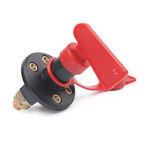 Marineschalter, Universal-Batterietrennschalter, 12 V, Stromabschaltung, Drehschalter for Batterieschalter, for Auto, LKW, Boot, Fahrzeug, Auto, Van(4 Holes) von AUBEST