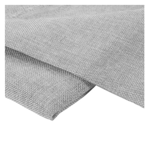 146 x 50 cm Lautsprecher-Netzstoff, staubdicht, schalldicht, Netzabdeckung, Stereo-Gille-Stoff, Lautsprecher-Grill-Radio (Farbe: Hellgrau) von AUCABRY