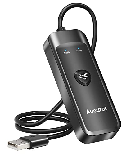 AUEDROT Mouse Jiggler Nicht Nachweisbar USB Mouse Mover mit Schaltertaste, Maus Beweger Automatisch Maus Jiggler mit 2 Jiggler-Modi, Treiberfrei, Plug and Play, Hält Computer/Laptop Wach, Schwarz von AUEDROT