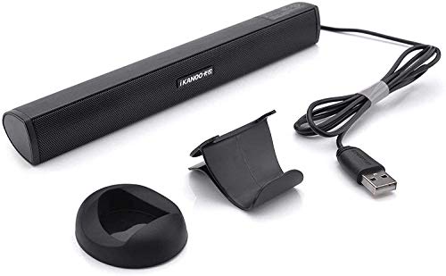 AUELEK PC Lautsprecher,USB Computer Lautsprecher,Mini Soundbar Lautsprecher USB Stromversorgung,Stereo Sound mit Standfuß und Clip-On für Desktop PC PS4 Tablets Laptop Checkout Schalter von AUELEK
