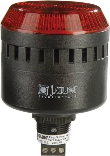 Auer Signalgeräte Kombi-Signalgeber LED ELG Rot Dauerlicht, Blinklicht 230 V/AC von AUER SIGNALGERÄTE