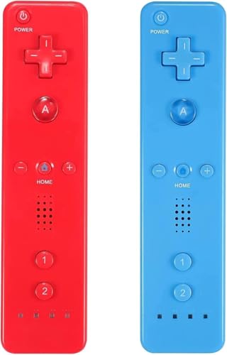 AUFGLO Wii Controller für Konsolen - Remote 2er-Pack mit Silikonhülle und Handschlaufe Rot + Hellblau AUFGLO Wii Controller für Konsolen - Remote 2er-Pack mit Silikonhülle und Handschlaufe Rot + Hellblau von AUFGLO