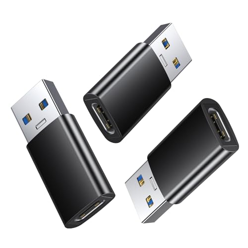AUFU USB zu USB C Adapter 3 Pack, Stecker Adapter Netzteil Ladegerät Ladekabel für Phone 16 15 S24 A54 Plus Ultra AUFU USB zu USB C Adapter 3 Pack, Stecker Adapter Netzteil Ladegerät Ladekabel für Phone 16 15 S24 A54 Plus Ultra von AUFU