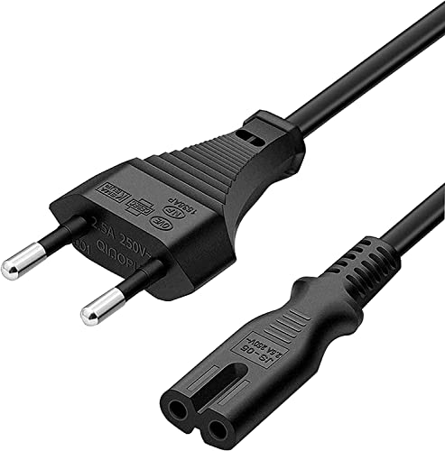 Stromkabel, 1 m, schwarz, EU, Stromkabel C7, 2 Pins, 8 Stecker, Bipolarkabel für PC Monitor, DVD, Drucker, Samsung Philips LG Sony TV, PS5, PS4, PS3, Microsoft Surface Go/Laptop/Book, HP Envy Stromkabel, 1 m, schwarz, EU, Stromkabel C7, 2 Pins, 8 Stecker, Bipolarkabel für PC Monitor, DVD, Drucker, Samsung Philips LG Sony TV, PS5, PS4, PS3, Microsoft Surface Go/Laptop/Book, HP Envy von AUKEH