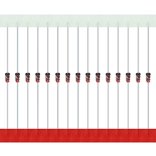 AUKENIEN 1N914 Schnellschaltdioden 200mA 100V Kleinsignal Schaltdiode High Speed Axial 0,2 Ampere 100 Volt DO-35 Diode (Packung mit 100 Stück) von AUKENIEN