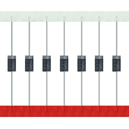 AUKENIEN MUR460 Gleichrichterdiode 4A 600V Axial DO-27 4 Ampere 600 Volt Elektronische Fast Recovery Dioden (Packung mit 20 Stück) von AUKENIEN