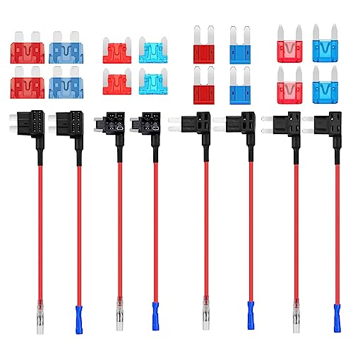 AUKENIEN Stromdieb Sicherung KFZ 4 Werte Stecksicherung Adapter Autosicherungen 12V Add a Circuit Flachsicherungsadapter Set mit 10A 15A Standard Mini Micro Micro2 Sicherungen en 1 Sicherungsabzieher AUKENIEN Stromdieb Sicherung KFZ 4 Werte Stecksicherung Adapter Autosicherungen 12V Add a Circuit Flachsicherungsadapter Set mit 10A 15A Standard Mini Micro Micro2 Sicherungen en 1 Sicherungsabzieher von AUKENIEN