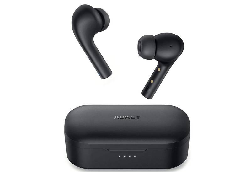 AUKEY EP-T21S Earbuds wireless In-Ear-Kopfhörer (Sprachassistent, Bluetooth, True Wireless, 30h Spielzeit, Noise Cancelling, IPX6, BT5, Touch Control) von AUKEY