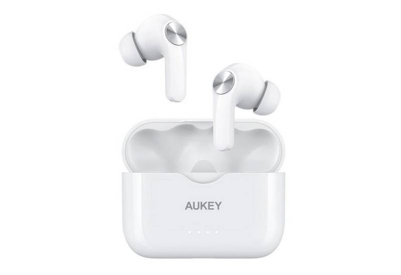 AUKEY EP-T28 wireless In-Ear-Kopfhörer (Sprachassistent, Bluetooth, True Wireless, Touch Control, LED Anzeige, BT5, 25h Akku, USB-C, IPX5) von AUKEY
