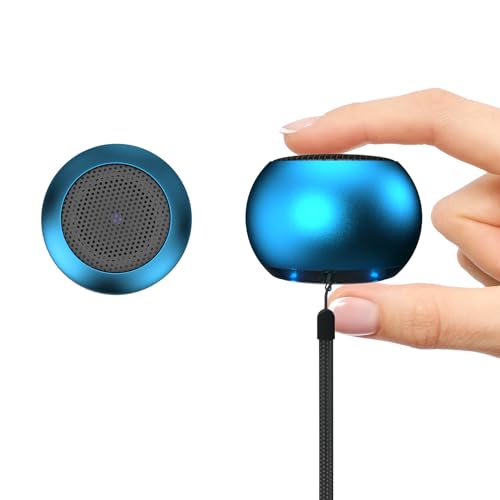 AUKSKY 2er-Pack tragbarer Mini-Lautsprecher, Kleiner Bluetooth-Lautsprecher, kabelloser Mikrolautsprecher für Telefon/PC/Tablet, wiederaufladbarer Akku, süßer Mini-Lautsprecher mit Tragegurt, Blau AUKSKY 2er-Pack tragbarer Mini-Lautsprecher, Kleiner Bluetooth-Lautsprecher, kabelloser Mikrolautsprecher für Telefon/PC/Tablet, wiederaufladbarer Akku, süßer Mini-Lautsprecher mit Tragegurt, Blau von AUKSKY