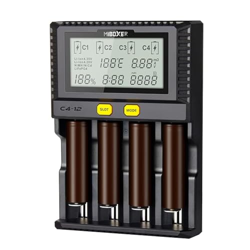 Schnellstes 18650 Akkuladegerät, AUKSKY 3A Schnellladegerät mit 4 Steckplätzen, LCD-Display, Temperaturregelung für AA AAA D 26650 18490 18350 18500 RCR123 Li-Ion/IMR/INR/ICR/NI-MH/NI-Cd Akku Schnellstes 18650 Akkuladegerät, AUKSKY 3A Schnellladegerät mit 4 Steckplätzen, LCD-Display, Temperaturregelung für AA AAA D 26650 18490 18350 18500 RCR123 Li-Ion/IMR/INR/ICR/NI-MH/NI-Cd Akku von AUKSKY