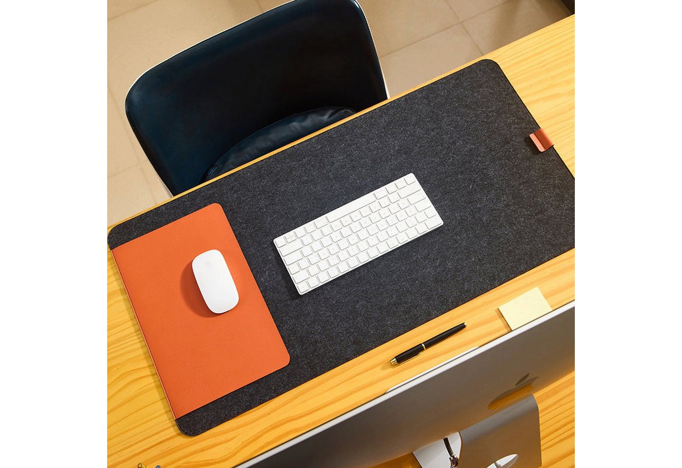 AUKUU Mauspad Mauspad E Sport Schreibtischunterlage zum Schreiben, von Desktop Computer Tastatur Pads aus Filz für Büro von AUKUU
