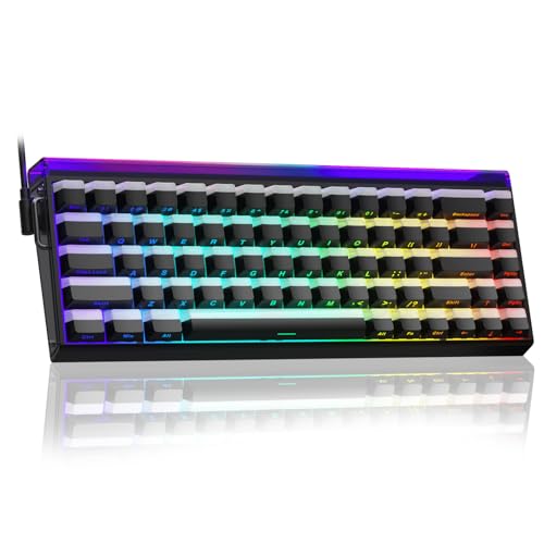 AULA Hero 68 Gaming Tastatur Mechanisch,Hall Effect Magnetic Switch,0.01mm Einstellbare Betätigung Rapid Trigger,8000 Polling Rate (Schwarz-Jade Emperor Magnetic Switches) von AULA
