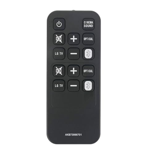 AULCMEET AKB73996711 Ersatzfernbedienung Kompatibel mit LG 4.1Ch Home Dual Subwoofers Speaker Bar SoundPlate LAP345C LAP340 LAP341 LAP347C LAP240-NB LAP240 von AULCMEET