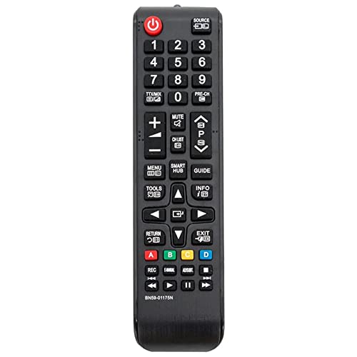 AULCMEET BN59-01175N Fernbedienung Ersetzen Passend für Samsung TV UE40H6470SSXZG UN32H5500AF UN32H5500AFXZA UN32H6350AF UN40H5500AF UN40H5500AFXZA UN40H6300300 UN32H6350AFXZA UE55HU7200U UA88JS9500W von AULCMEET