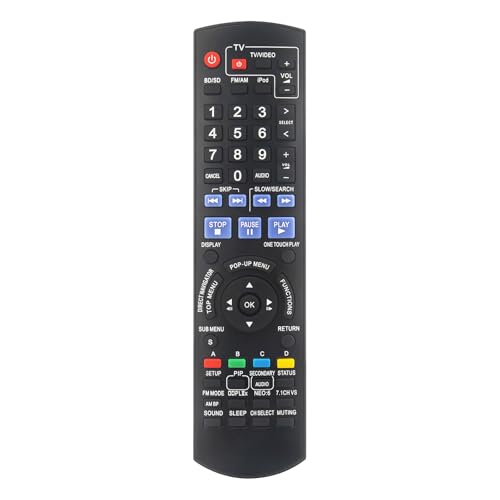 AULCMEET Fernbedienung,N2QAKB000061 Neu Ersetzen Sie Fernbedienung passend für fit for Panasonic Blu-ray DVD Home Theater Sound System SABT100 SCBT100 SHBT100 AULCMEET Fernbedienung,N2QAKB000061 Neu Ersetzen Sie Fernbedienung passend für fit for Panasonic Blu-ray DVD Home Theater Sound System SABT100 SCBT100 SHBT100 von AULCMEET