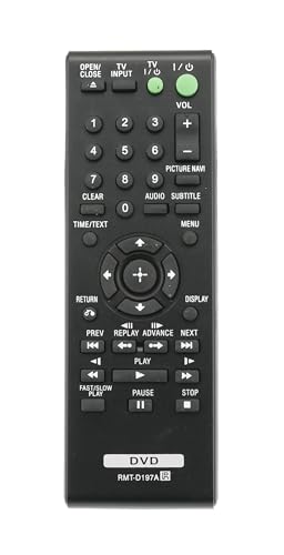 AULCMEET Fernsteuerung,RMT-D197A RMT-D197P Neu Ersetzen Sie Fernbedienung passend für fit for Sony CD DVD Player Recorder DVP-SR320 DVP-SR405P DVPSR310P DVP-SR210P DVP-SR210PB DVP-SR310P AULCMEET Fernsteuerung,RMT-D197A RMT-D197P Neu Ersetzen Sie Fernbedienung passend für fit for Sony CD DVD Player Recorder DVP-SR320 DVP-SR405P DVPSR310P DVP-SR210P DVP-SR210PB DVP-SR310P von AULCMEET