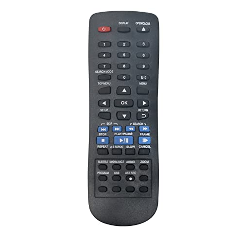 AULCMEET N2QAYA000015 Ersatzfernbedienung kompatibel mit Panasonic DVD/CD-Player DVDS48 DVDS68 DVDS68EKB DVDS485 DVD-S500 DVD-S700 DVD-S485 DVD-S500EP-K AULCMEET N2QAYA000015 Ersatzfernbedienung kompatibel mit Panasonic DVD/CD-Player DVDS48 DVDS68 DVDS68EKB DVDS485 DVD-S500 DVD-S700 DVD-S485 DVD-S500EP-K von AULCMEET