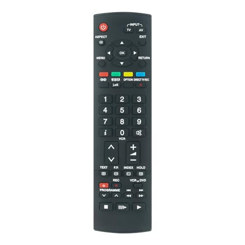 AULCMEET N2QAYB000223 Ersatzfernbedienung Kompatibel mit Panasonic 4K OLED Smart TV TX-32LE8FA TX-32LE8FS TX-32LE8FSA TX-32LE8L TX-32LE8P TX-32LE8PA TX-32LE8PS TX-32LM70FA TX-32LM70LA von AULCMEET