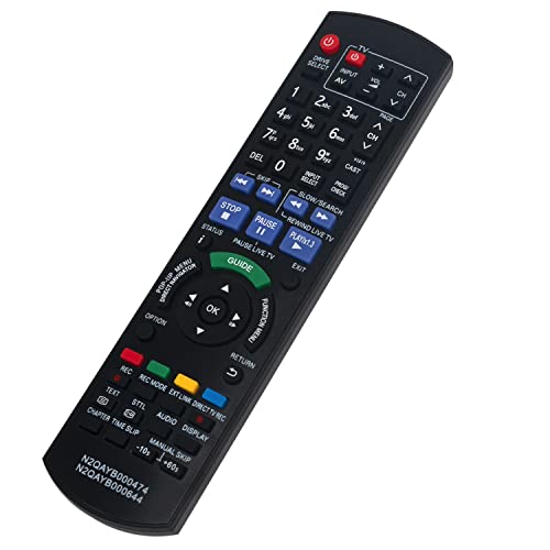 AULCMEET N2QAYB000474 N2QAYB644 Replacement Remote Control Compatible with Panasonic Blu-Ray DVD/CD Player DMR-BS785 DMR-XS400 DMR-EX83EB-K DMR-XS400EGK DMR-BS885 DMR-BW780 DMR-XS400EG DMR-EX773EBK AULCMEET N2QAYB000474 N2QAYB644 Replacement Remote Control Compatible with Panasonic Blu-Ray DVD/CD Player DMR-BS785 DMR-XS400 DMR-EX83EB-K DMR-XS400EGK DMR-BS885 DMR-BW780 DMR-XS400EG DMR-EX773EBK von AULCMEET