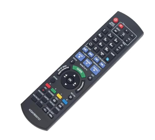 AULCMEET N2QAYB000757 Sub N2QAYB001039 Ersatzfernbedienung Kompatibel mit Panasonic 3D HDD Blu-ray Player DMR-BWT835 DMR-BWT835GL DMR-HW220 DMR-HW220GL DMR-HCT130 DMR-HCT230 AULCMEET N2QAYB000757 Sub N2QAYB001039 Ersatzfernbedienung Kompatibel mit Panasonic 3D HDD Blu-ray Player DMR-BWT835 DMR-BWT835GL DMR-HW220 DMR-HW220GL DMR-HCT130 DMR-HCT230 von AULCMEET