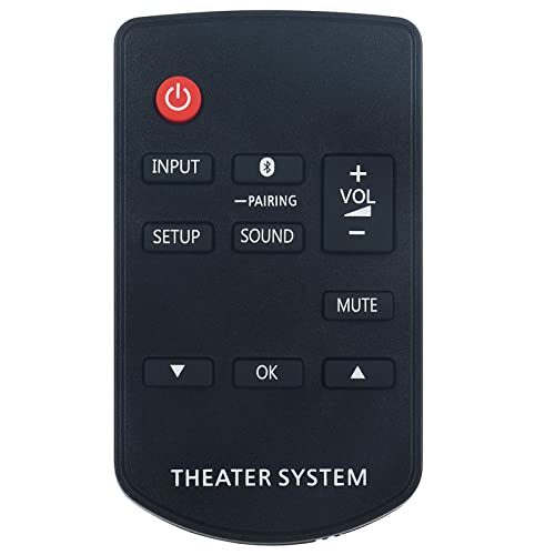 AULCMEET N2QAYC000121 Sub N2QAYC000098 Ersatz-Fernbedienung Fit for Panasonic Home Theater Audio System SC-HTB900 SU-HTB900 SB-HWA900 SC-HTB400 SC-HTB600 SU-HTB600 SB-HWA600 von AULCMEET