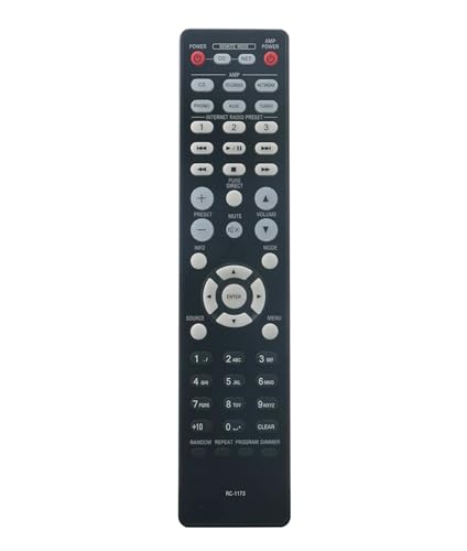 AULCMEET RC-1173 Fernbedienung ersetzen Kompatibel mit Denon AV-Receiver Super Audio CD Player DCD-1520AE, DCD-520AE, DCD-720AE, DCD1520AE, PMA-520AE, PMA-720AE, PMA520AE, PMA720AE Vollverstärker AULCMEET RC-1173 Fernbedienung ersetzen Kompatibel mit Denon AV-Receiver Super Audio CD Player DCD-1520AE, DCD-520AE, DCD-720AE, DCD1520AE, PMA-520AE, PMA-720AE, PMA520AE, PMA720AE Vollverstärker von AULCMEET