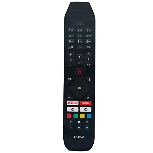 AULCMEET RC43140 Fernbedienung Ersetzen Passend für hitachi TV 32HE4000 43HK6500 49HK6000 49HK6500 49HL7000 49HL8000 55HK6000 55HK6500 55HL7000 55HL9000G 65HL7000 24HE2001 32HE2000 32HE4500 24HE2000 von AULCMEET