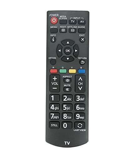 AULCMEET RCA39126 N2QAYB000976 Ersatz-Fernbedienung Kompatibel mit PANASONIC 4K OLED Smart TV TX-32GW334 TX32DW334 TX-32DW334 TX32D300 TX-32D300 AULCMEET RCA39126 N2QAYB000976 Ersatz-Fernbedienung Kompatibel mit PANASONIC 4K OLED Smart TV TX-32GW334 TX32DW334 TX-32DW334 TX32D300 TX-32D300 von AULCMEET