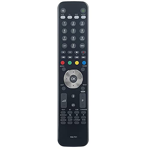 AULCMEET RM-F01 Fernbedienung Ersetzen Passend für HUMAX RM-F01/Foxsat HDR Freesat Box/Humax IHDR 5050 von AULCMEET