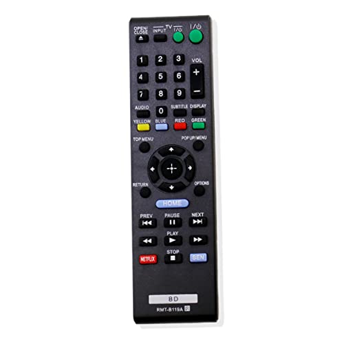 AULCMEET RMT-B119A Ersatzfernbedienung kompatibel mit Sony 4K CD/DVD Dis Blu-Ray Player BDP-BX39 BDPBX510 BDP-BX510 BDPS1100 BDP-S1100 BDPS2100 BDPS590WM BDPS3100BF BDPS5100 BDPS5100BM AULCMEET RMT-B119A Ersatzfernbedienung kompatibel mit Sony 4K CD/DVD Dis Blu-Ray Player BDP-BX39 BDPBX510 BDP-BX510 BDPS1100 BDP-S1100 BDPS2100 BDPS590WM BDPS3100BF BDPS5100 BDPS5100BM von AULCMEET