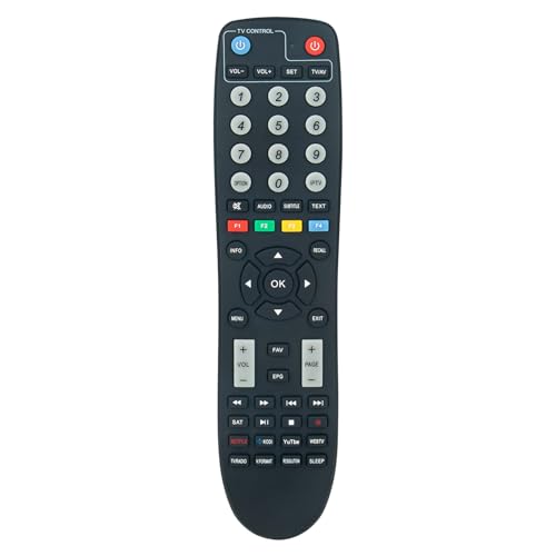 AULCMEET SXRCU03 Ersatzfernbedienung Kompatibel mit Octagon ASAT HDR IP-Empfänger SX-Serie SX88 SX89 SX888 SF8008 SX87 S2, SX87WL S2, S von AULCMEET
