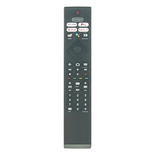 AULCMEET YKF474-B013 Neue Ersatz-Sprachfernbedienung passend für fit for Philips Smart 4K OLED TV 43PUS8505 50PUS8505 58PUS8505 65PUS8505 70PUS8505 50PUS8507/62 von AULCMEET