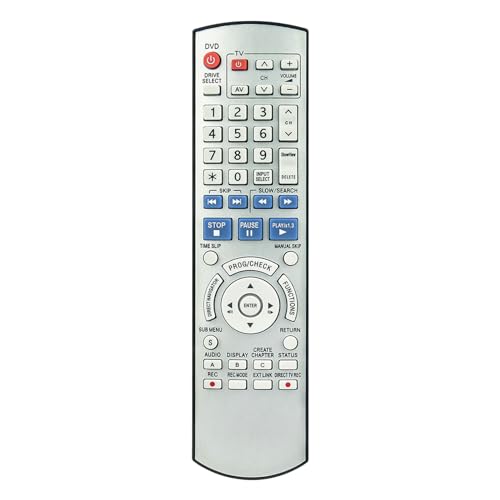 EUR7659YC0 Neue Ersatz Fernbedienung passend fürPanasonic DVD/TV Recoder DMR-ES30VEB DMR-ES36V von AULCMEET